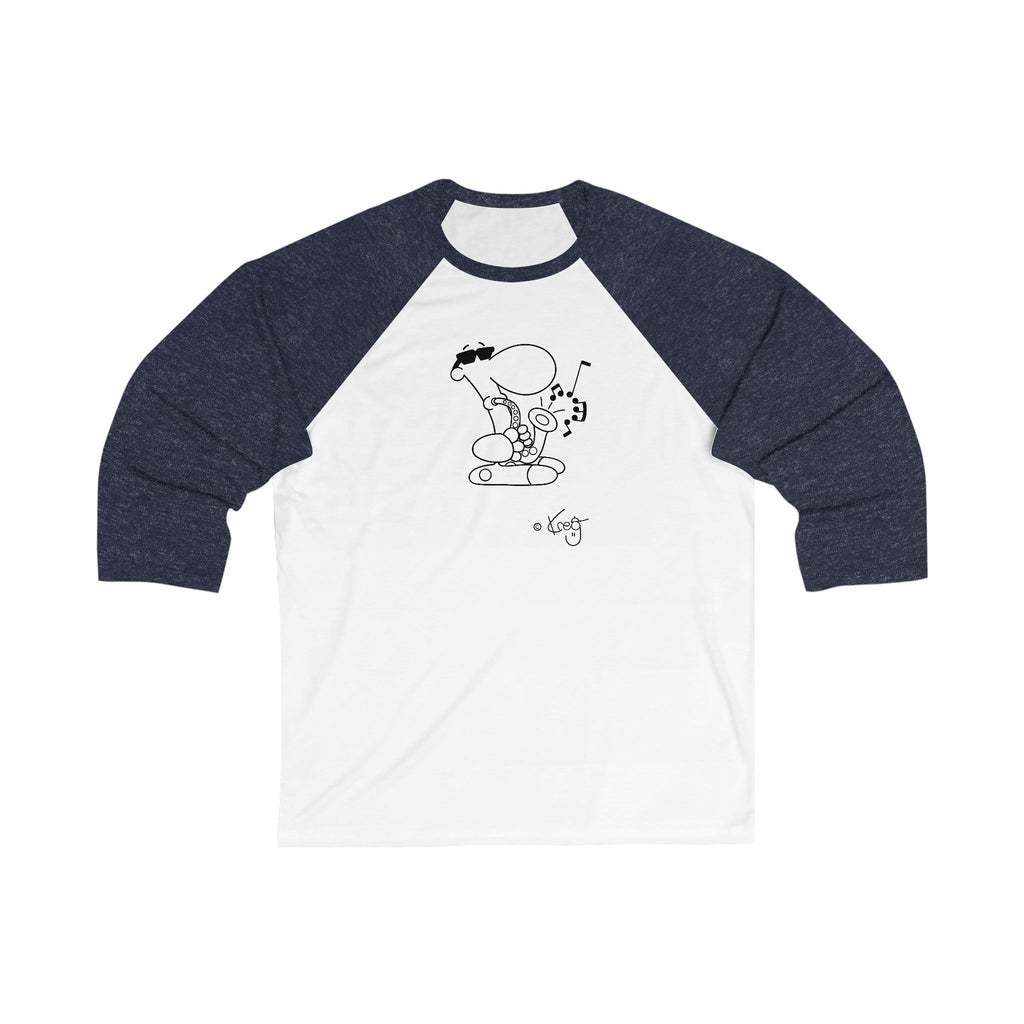 SAX DUDE,Unisex 3\4 Sleeve Baseball Tee
