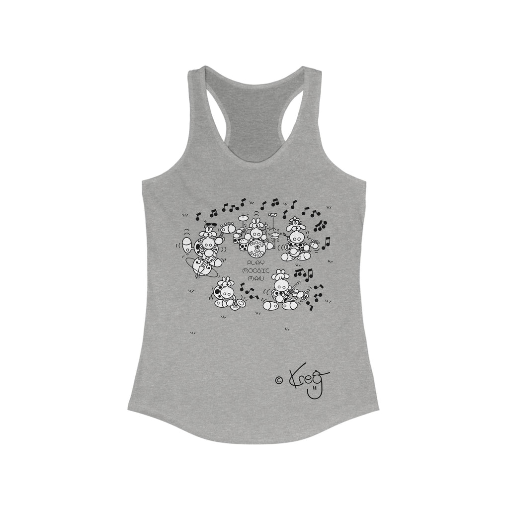 MOO'S BAND,Women's Ideal Racerback Tank