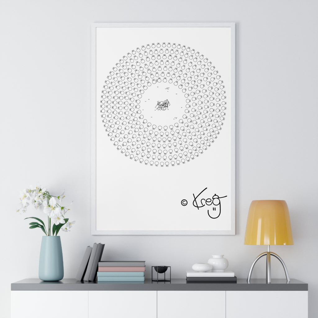 CIRCLE ARTIST,Premium Framed Vertical Poster