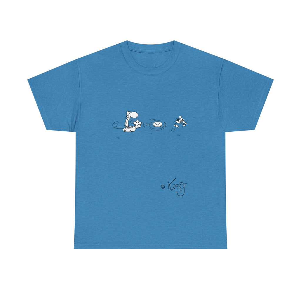 FREDDY FRISBEE DOG,Unisex Heavy Cotton Tee