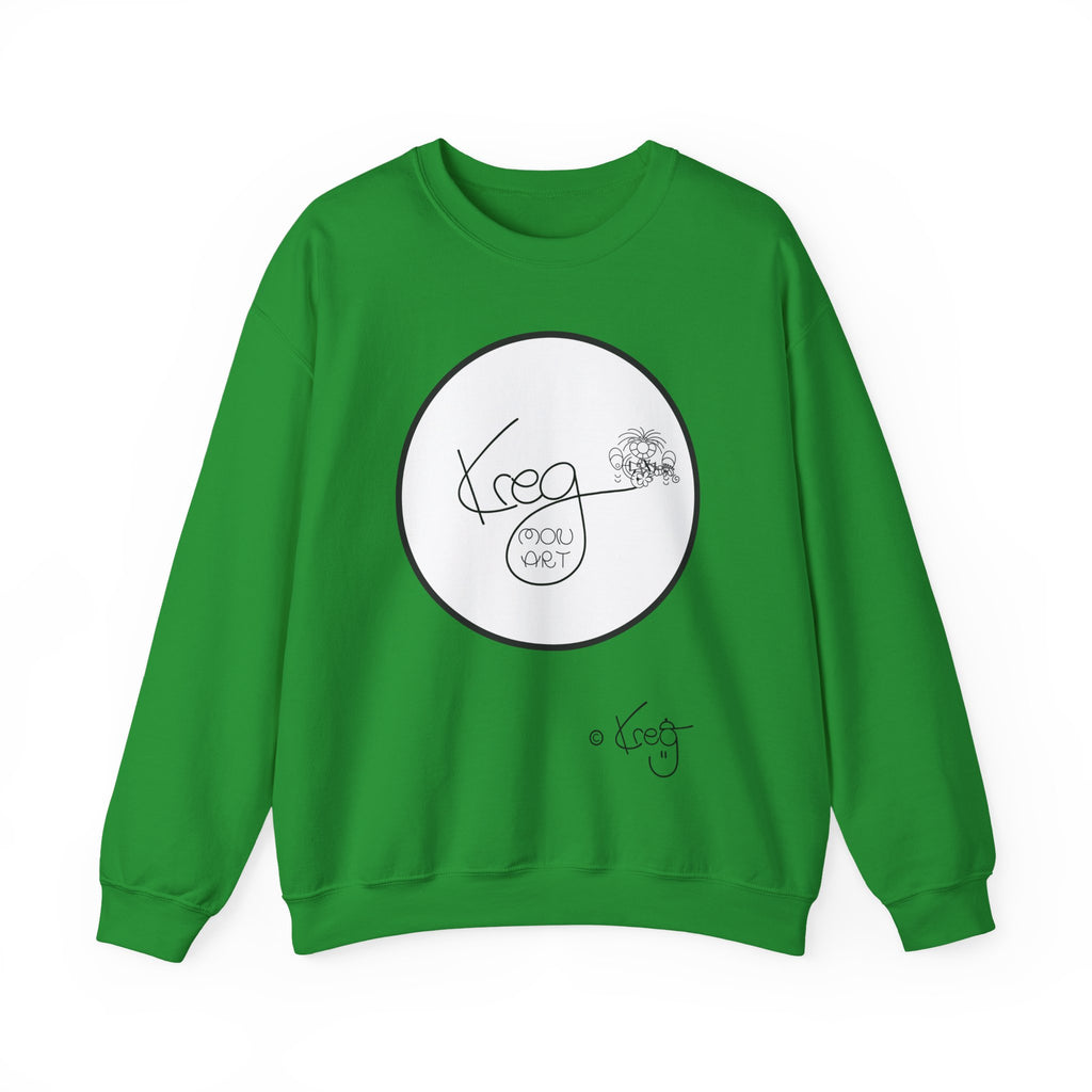 KREG MON ART LOGO,Unisex Heavy Blend™ Crewneck Sweatshirt