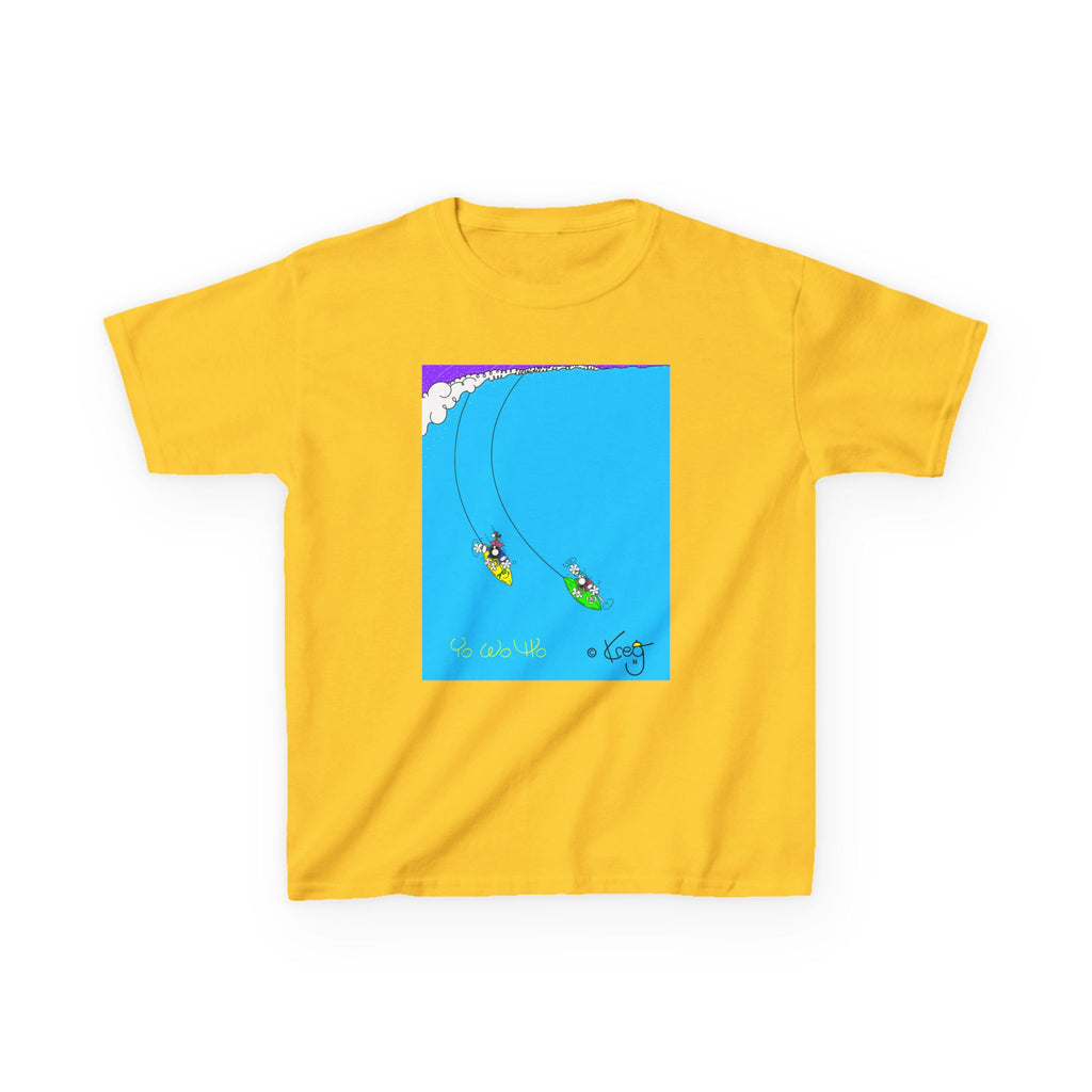 SURFING PIRATES YO WO HO,Kids Heavy Cotton™ Tee