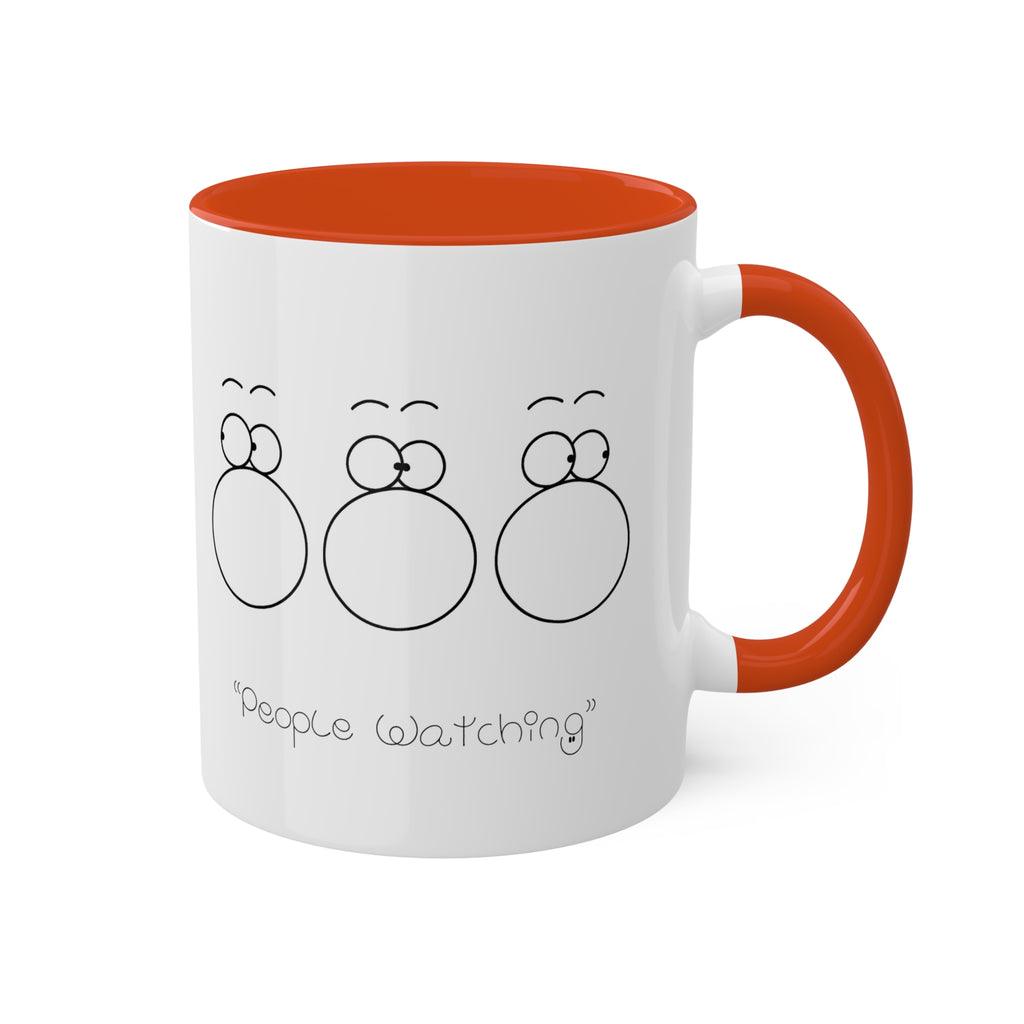 PEOPLE WATCHING Colorful Mugs, 11oz