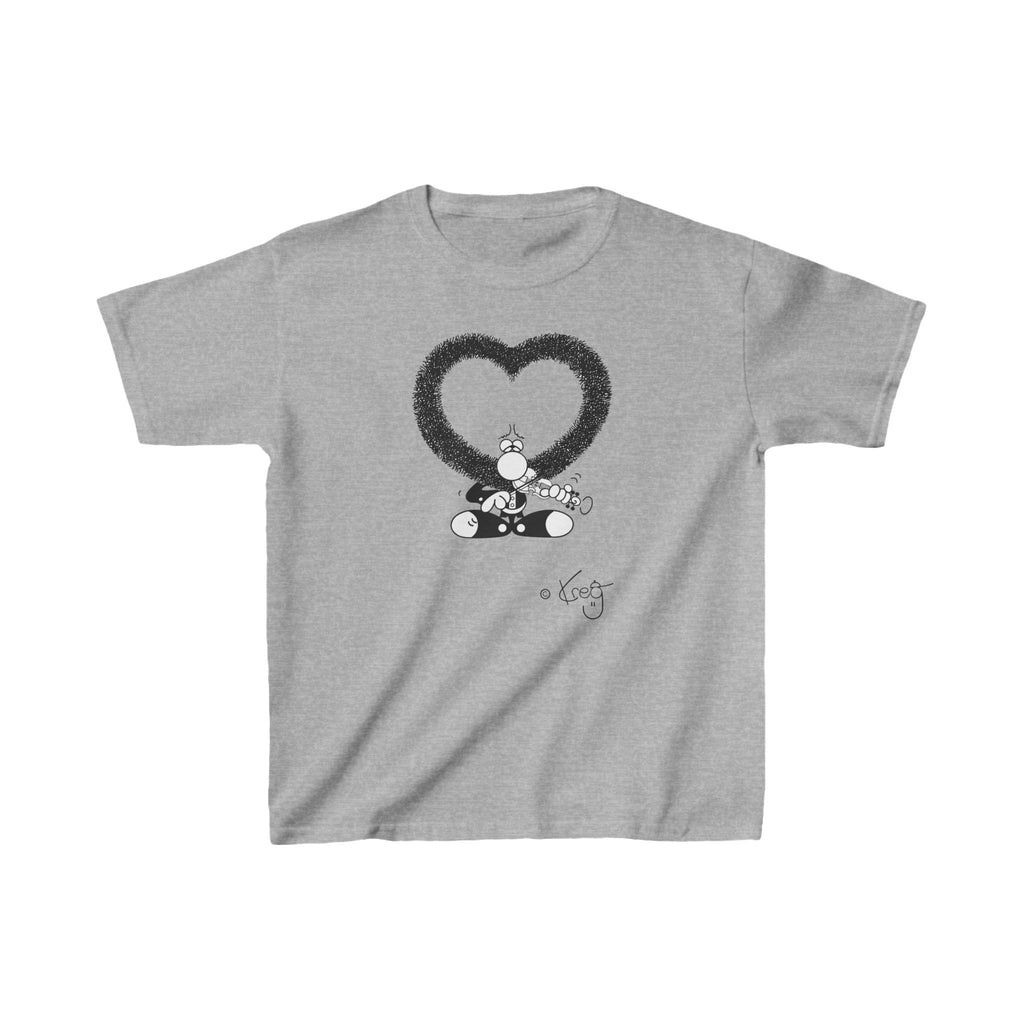 VIOLIN HEART MUSTACHE,Kids Heavy Cotton™ Tee