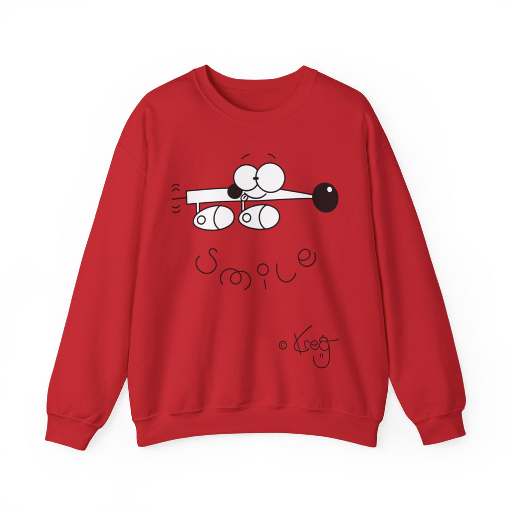 WEINER DOG SMILEUnisex Heavy Blend™ Crewneck Sweatshirt