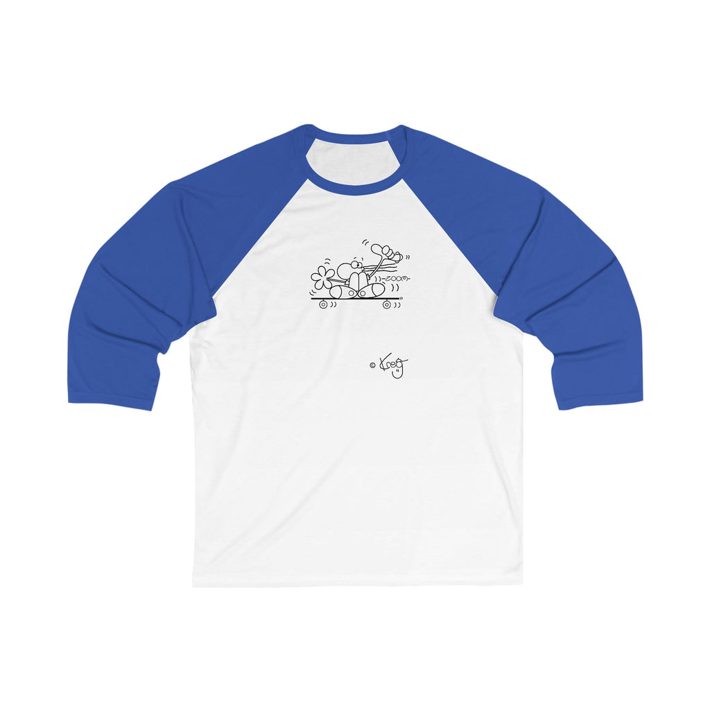SKATEBOARDER DUDE,Unisex 3/4 Sleeve Baseball Tee