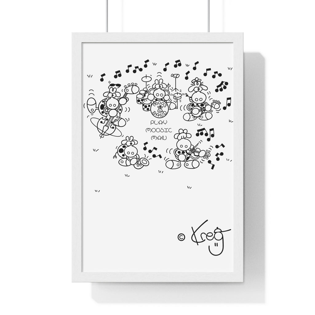 MOO'S BAND,Premium Framed Vertical Poster