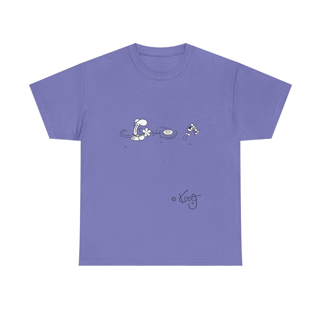 FREDDY FRISBEE DOG,Unisex Heavy Cotton Tee