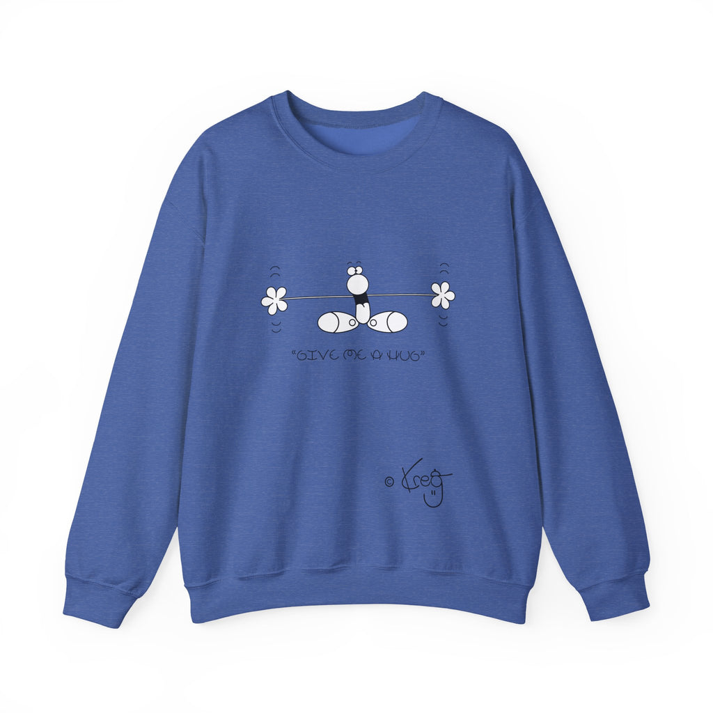 GIVE ME A HUG,Unisex Heavy Blend™ Crewneck Sweatshirt
