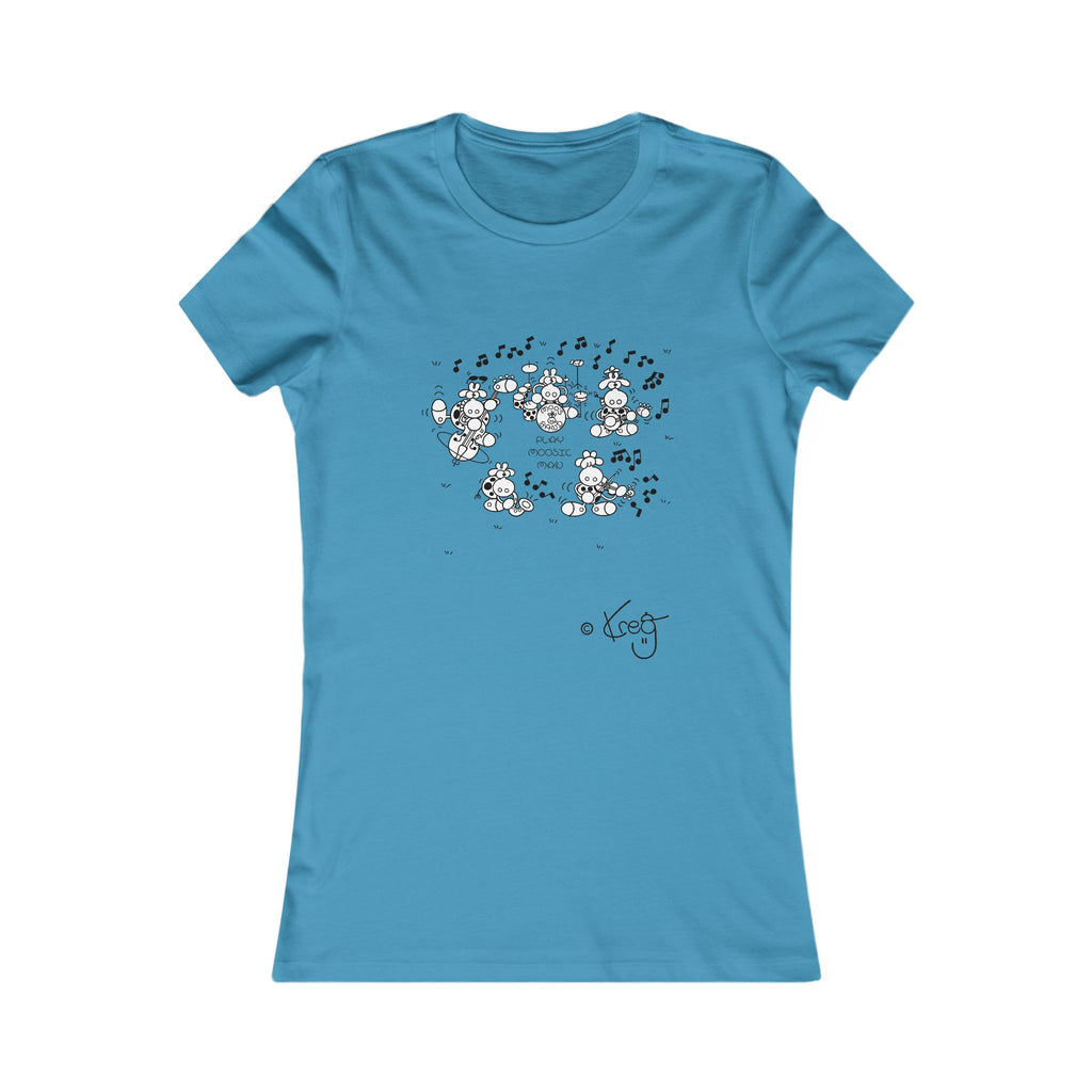 MOO'S BAND,Women's Favorite Tee