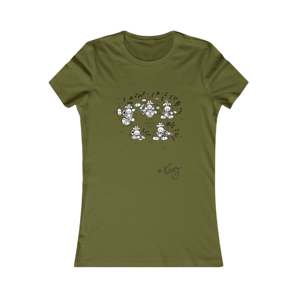MOO'S BAND,Women's Favorite Tee