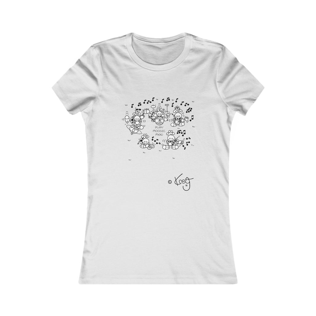 MOO'S BAND,Women's Favorite Tee