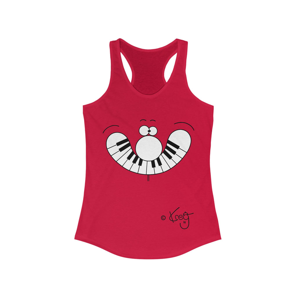 SMILE PIANO,Women's Ideal Racerback Tank