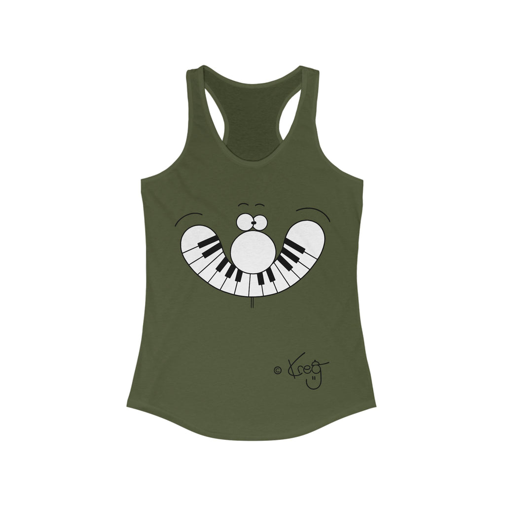 SMILE PIANO,Women's Ideal Racerback Tank