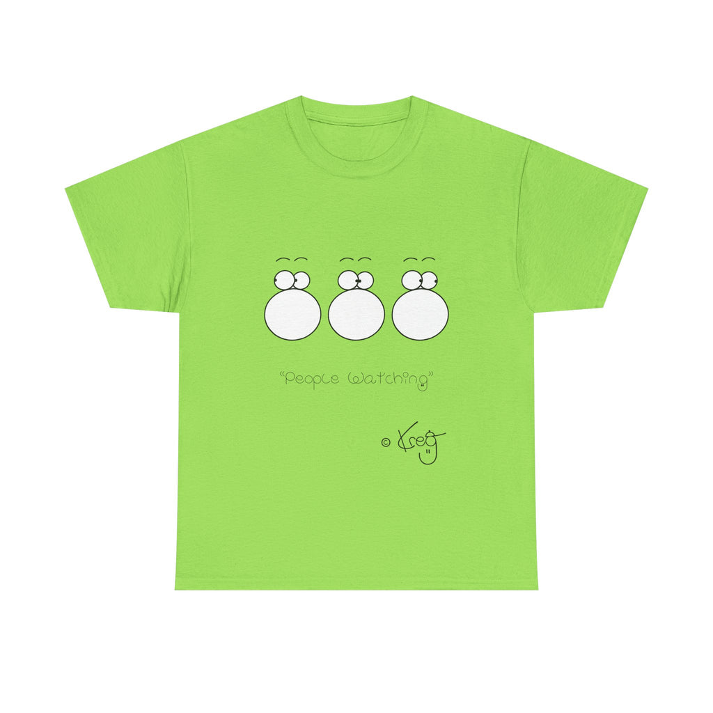 PEOPLE WATCHING,Unisex Heavy Cotton Tee