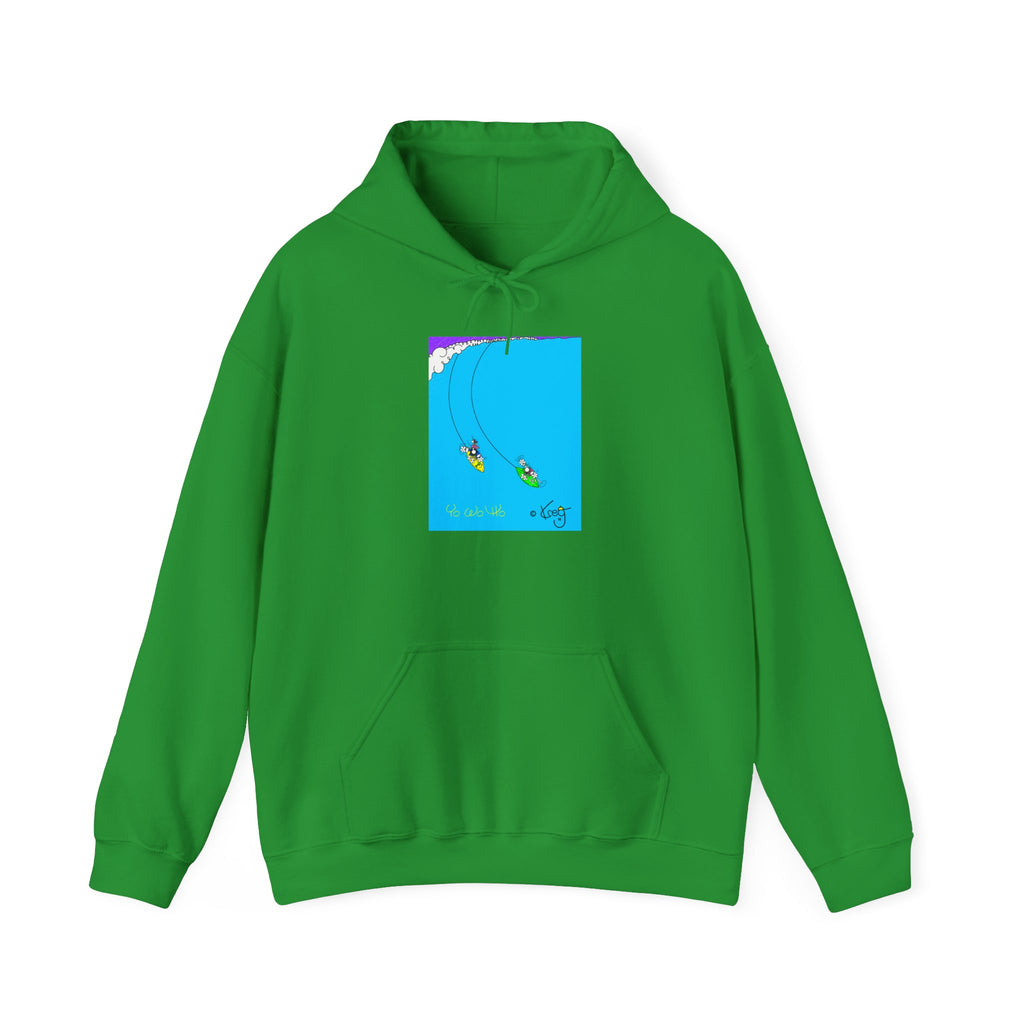 SURFING PIRATES YO WO HO,Unisex Heavy Blend™ Hooded Sweatshirt