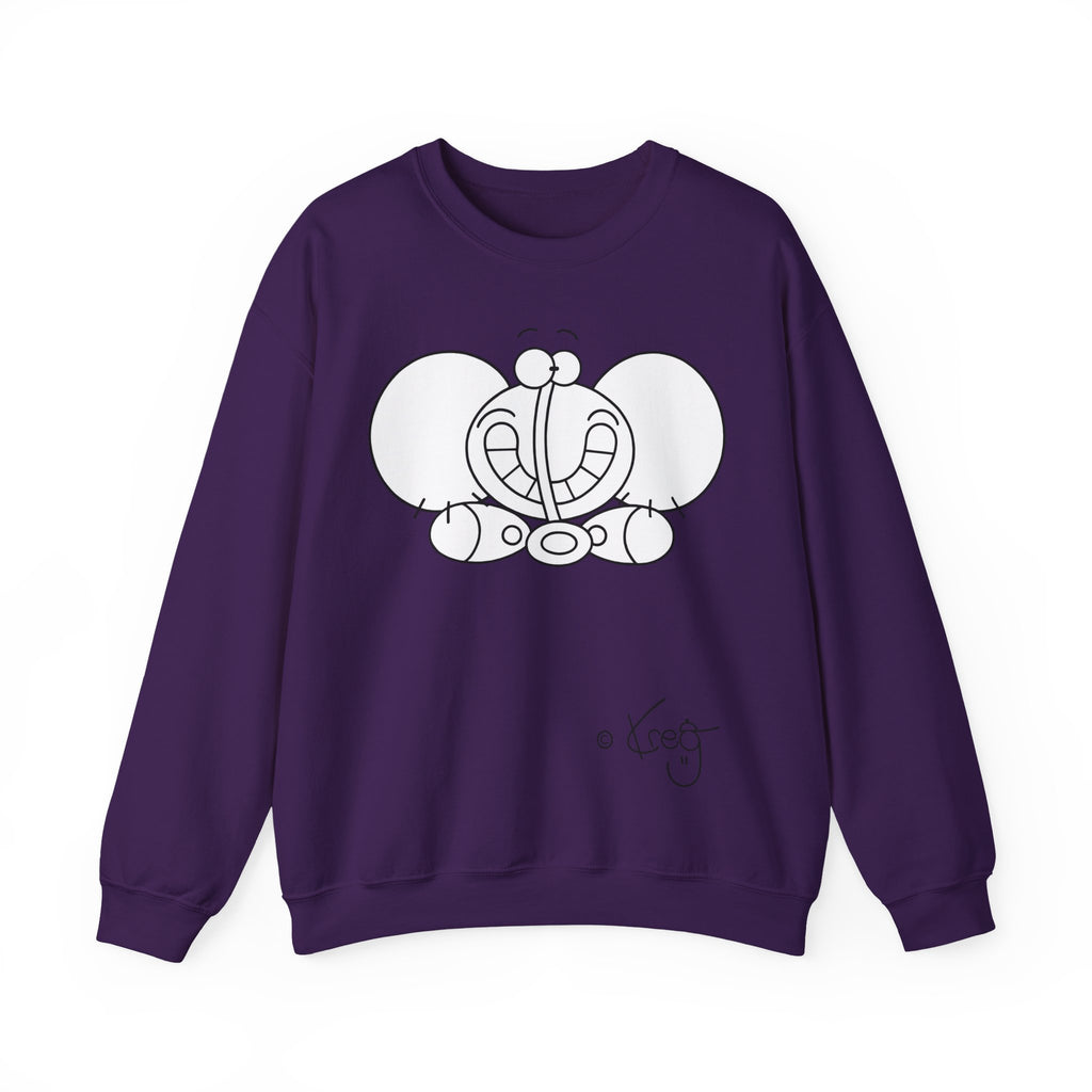 SMILE ELEPHANT,Unisex Heavy Blend™ Crewneck Sweatshirt