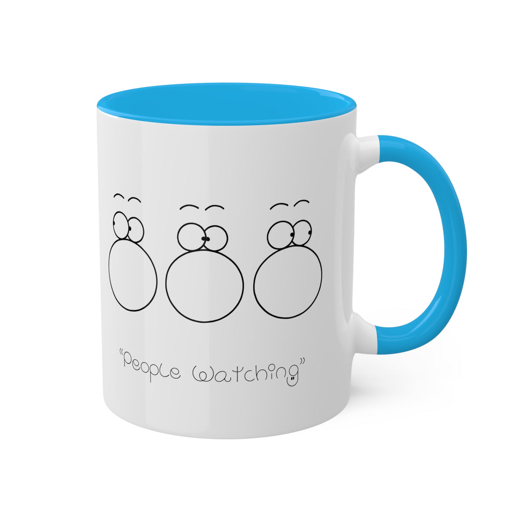 PEOPLE WATCHING Colorful Mugs, 11oz