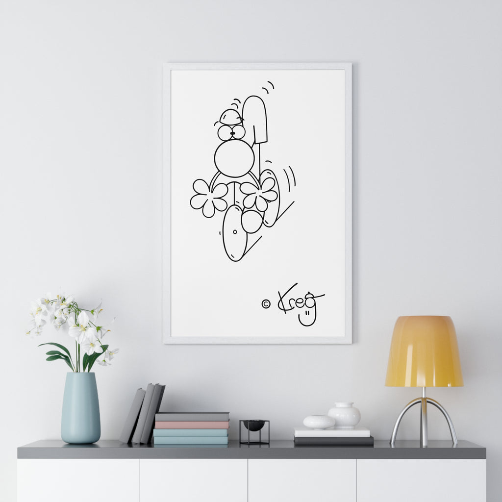 CYCLIST,Premium Framed Vertical Poster