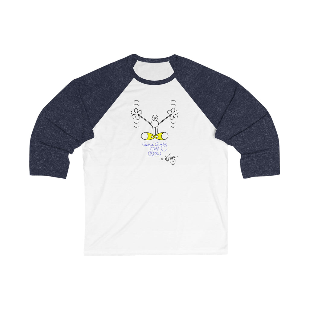 GROOVY DAY,Unisex 3\4 Sleeve Baseball Tee