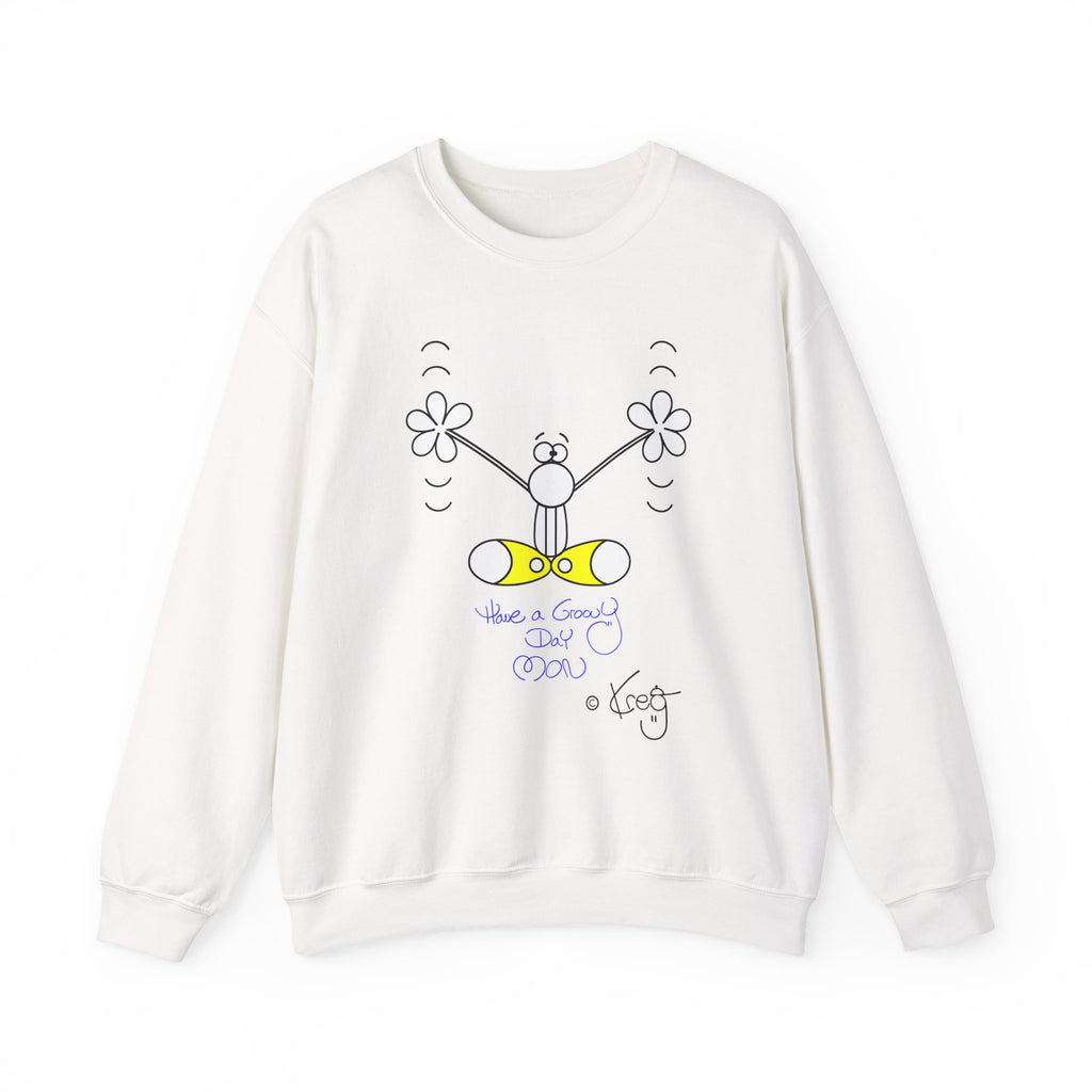 GROOVY DAY,Unisex Heavy Blend™ Crewneck Sweatshirt