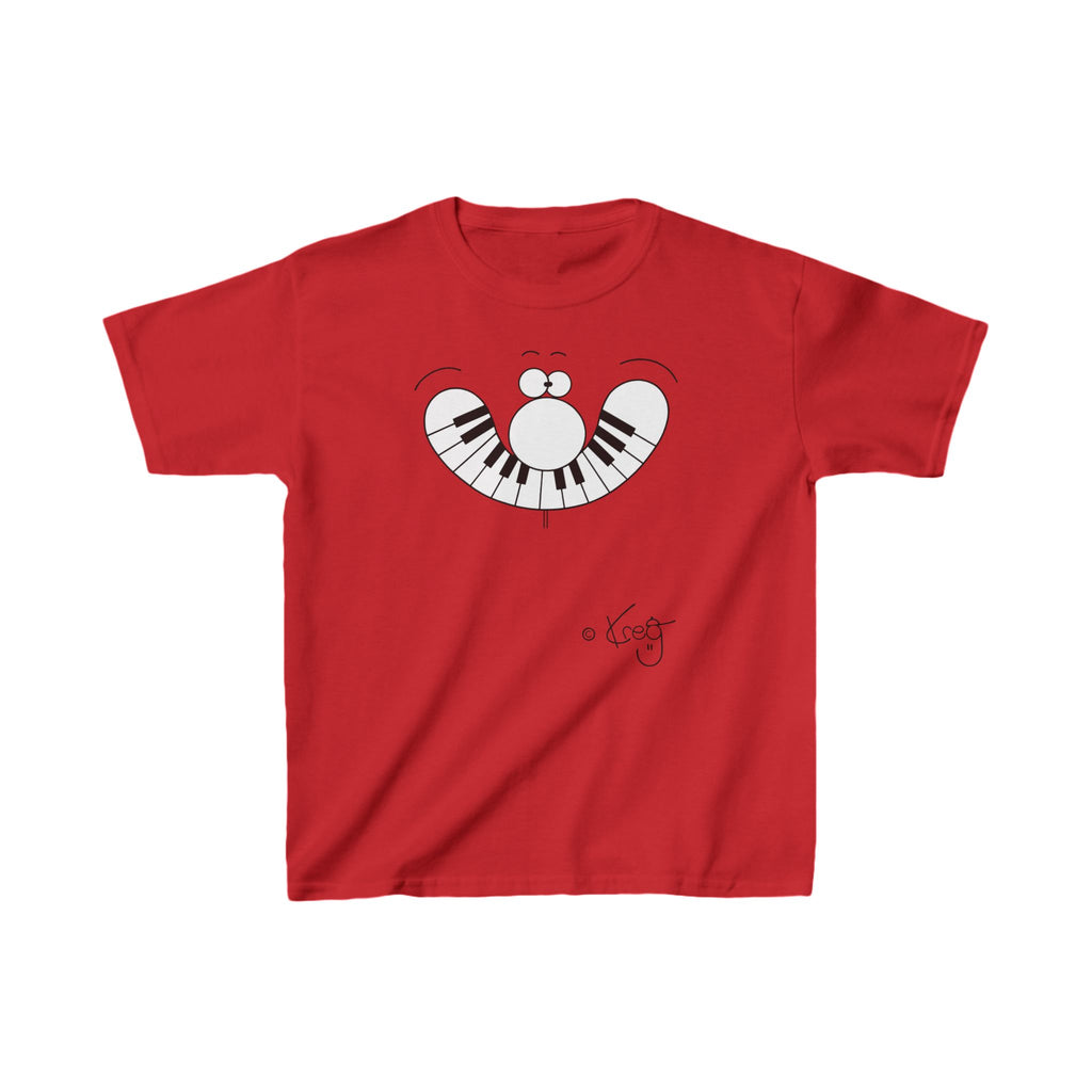 SMILE PIANO,Kids Heavy Cotton™ Tee