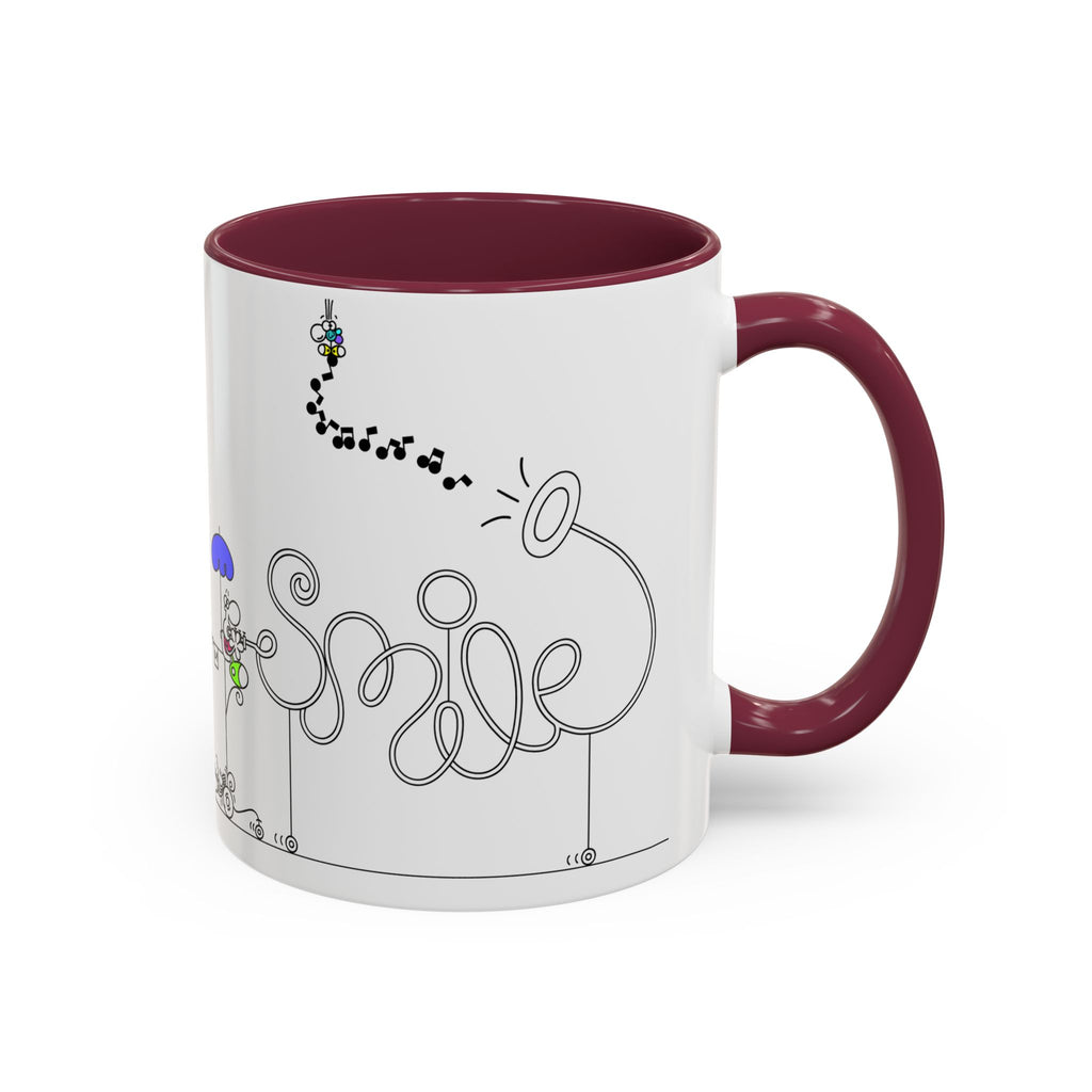 SMILE DUDE INSTRUMENT ON WHEELS,Colorful Mugs (11oz, 15oz)