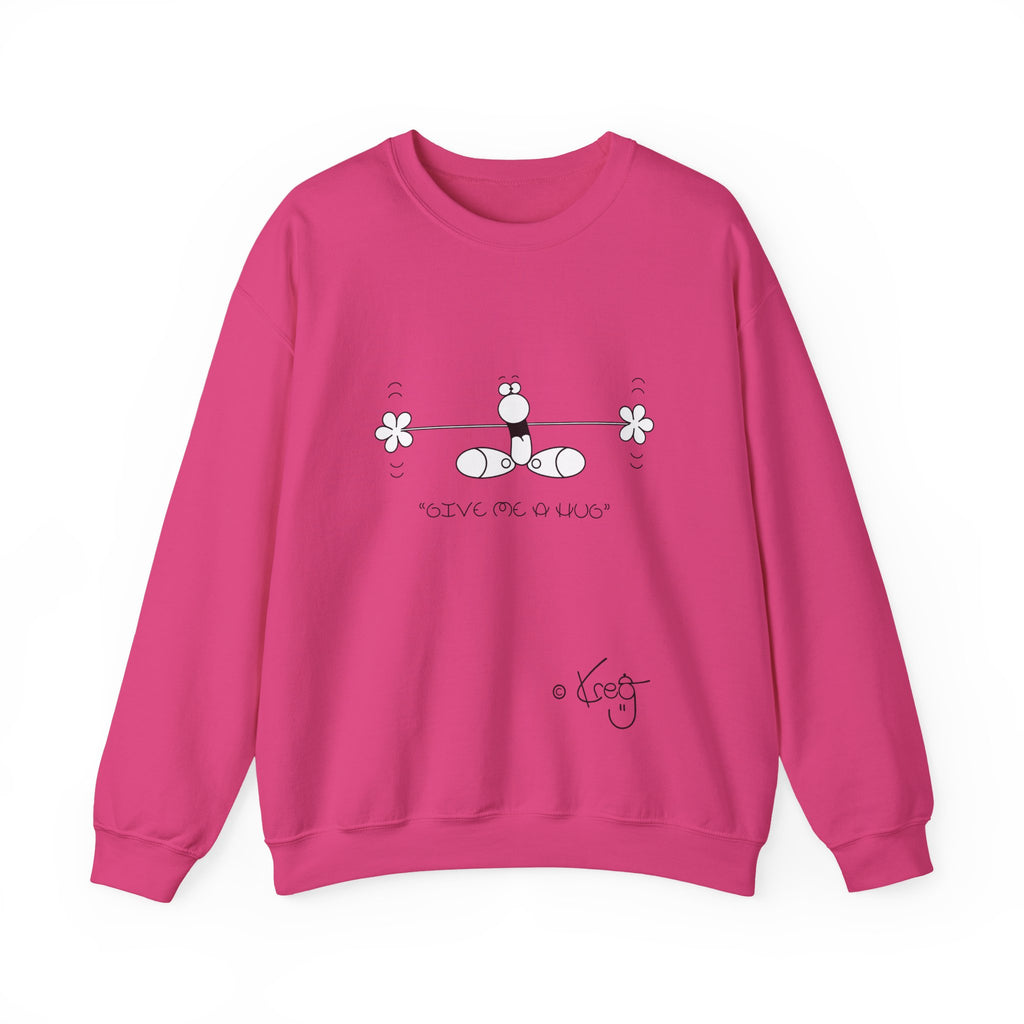 GIVE ME A HUG,Unisex Heavy Blend™ Crewneck Sweatshirt
