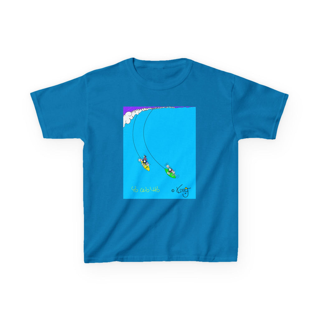 SURFING PIRATES YO WO HO,Kids Heavy Cotton™ Tee