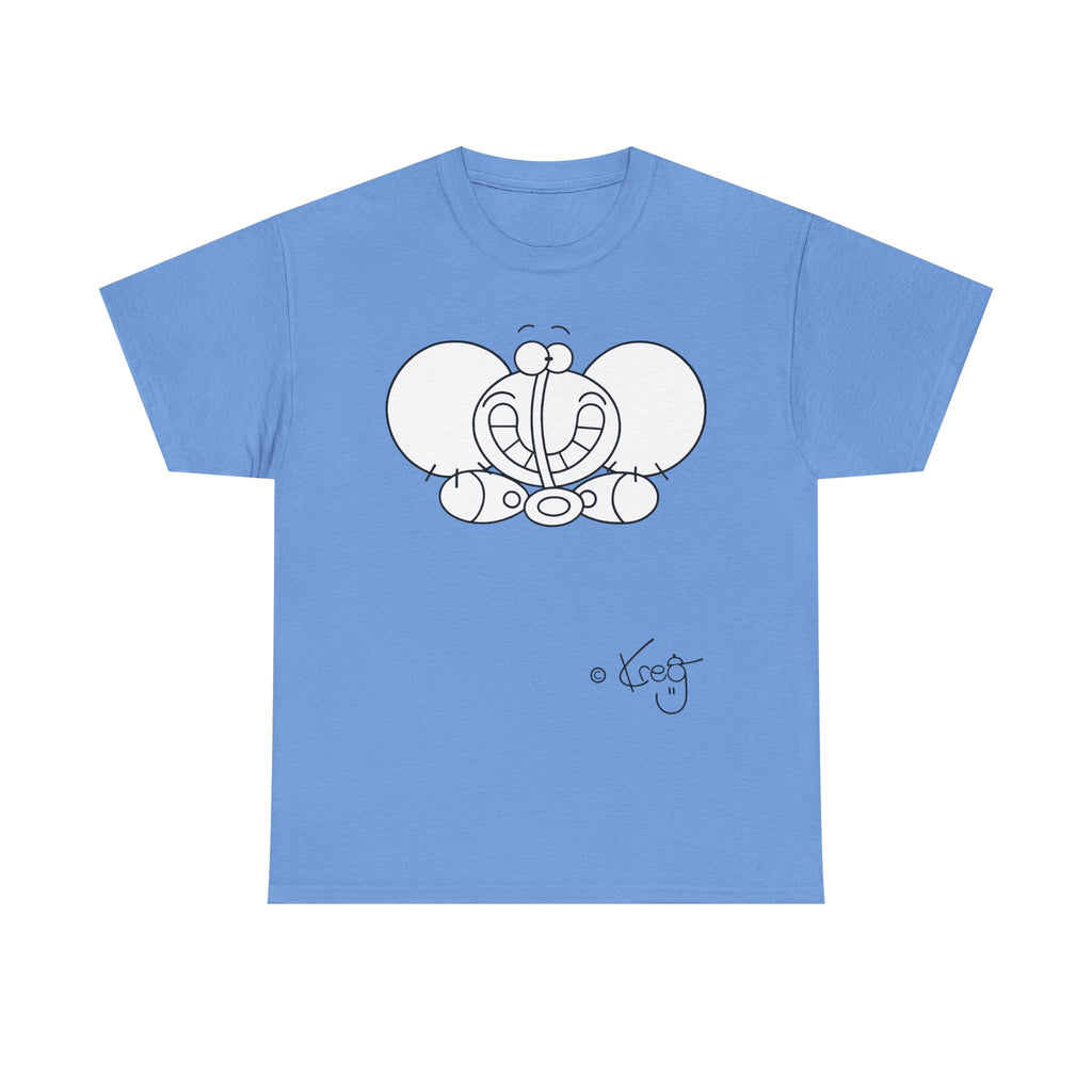 SMILE ELEPHANT,Unisex Heavy Cotton Tee