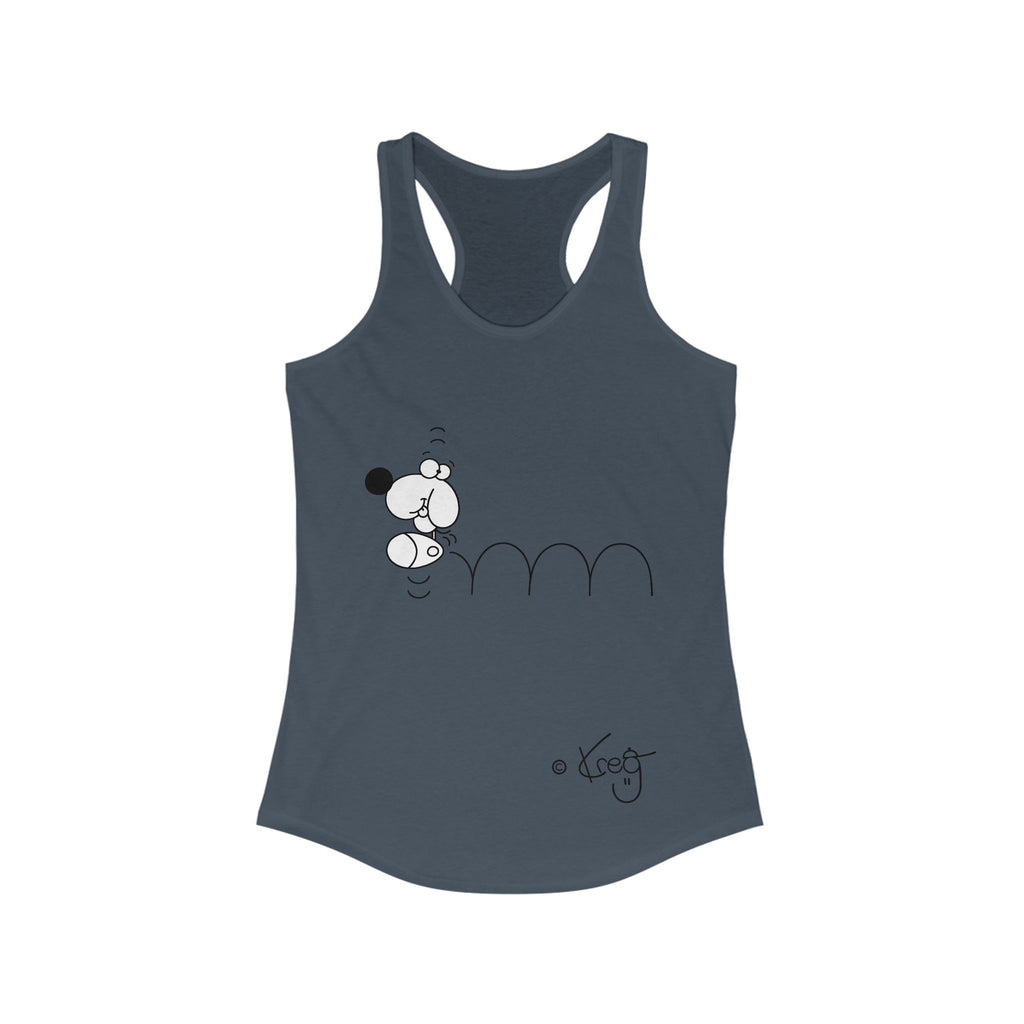 BOUNCING DOGGY,Women's Ideal Racerback Tank