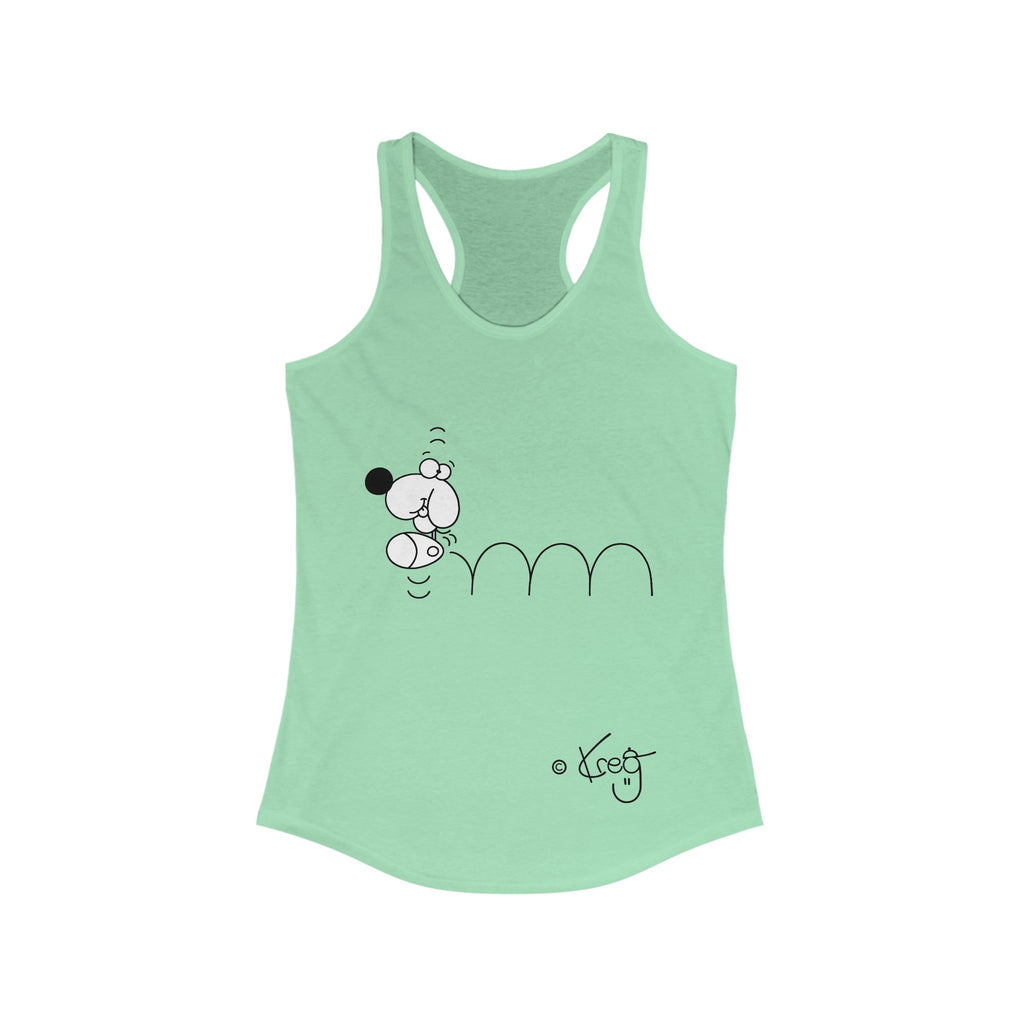 BOUNCING DOGGY,Women's Ideal Racerback Tank