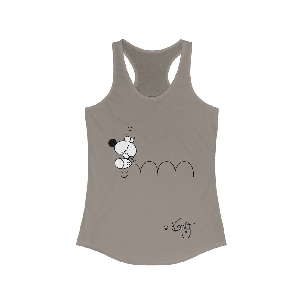 BOUNCING DOGGY,Women's Ideal Racerback Tank
