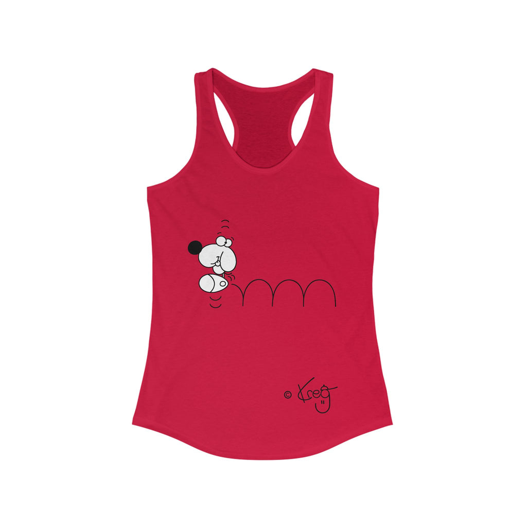 BOUNCING DOGGY,Women's Ideal Racerback Tank