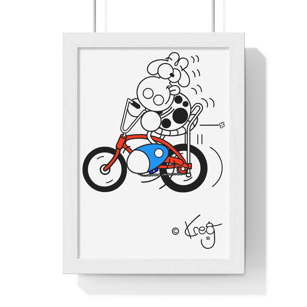 BANANA SEAT COW,Vertical Framed Poster