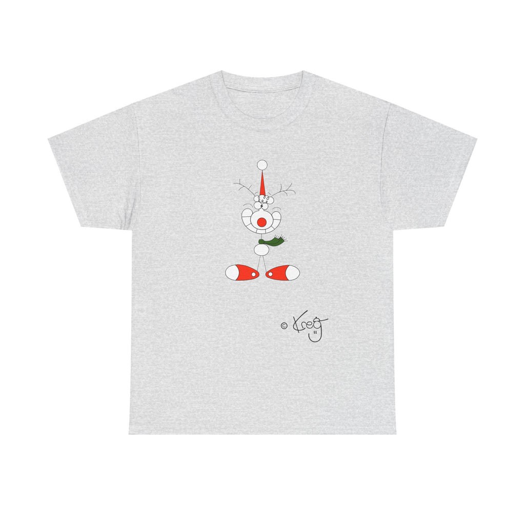 SMILE REINDEER,Unisex Heavy Cotton Tee