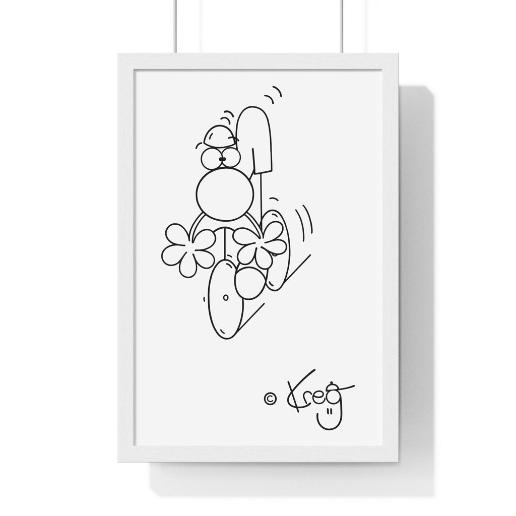 CYCLIST,Premium Framed Vertical Poster