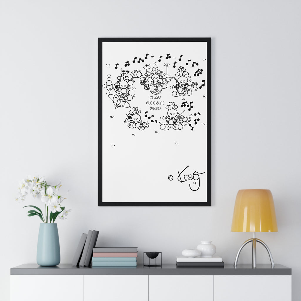 MOO'S BAND,Premium Framed Vertical Poster