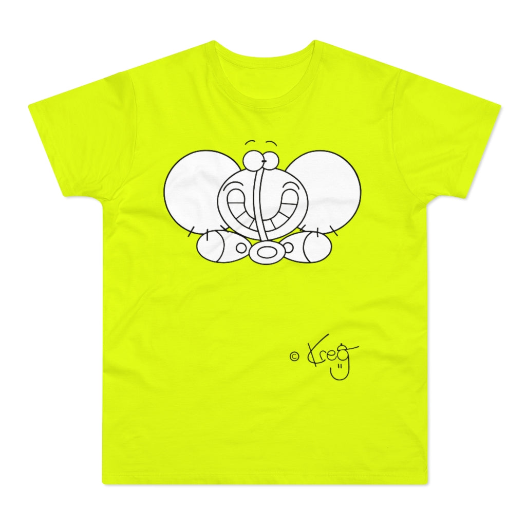 Smile Elephant,Single Jersey Men's T-shirt