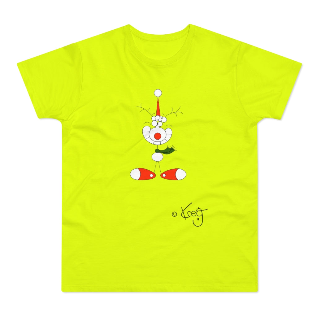 Smile Reindeer,Single Jersey Men's T-shirt