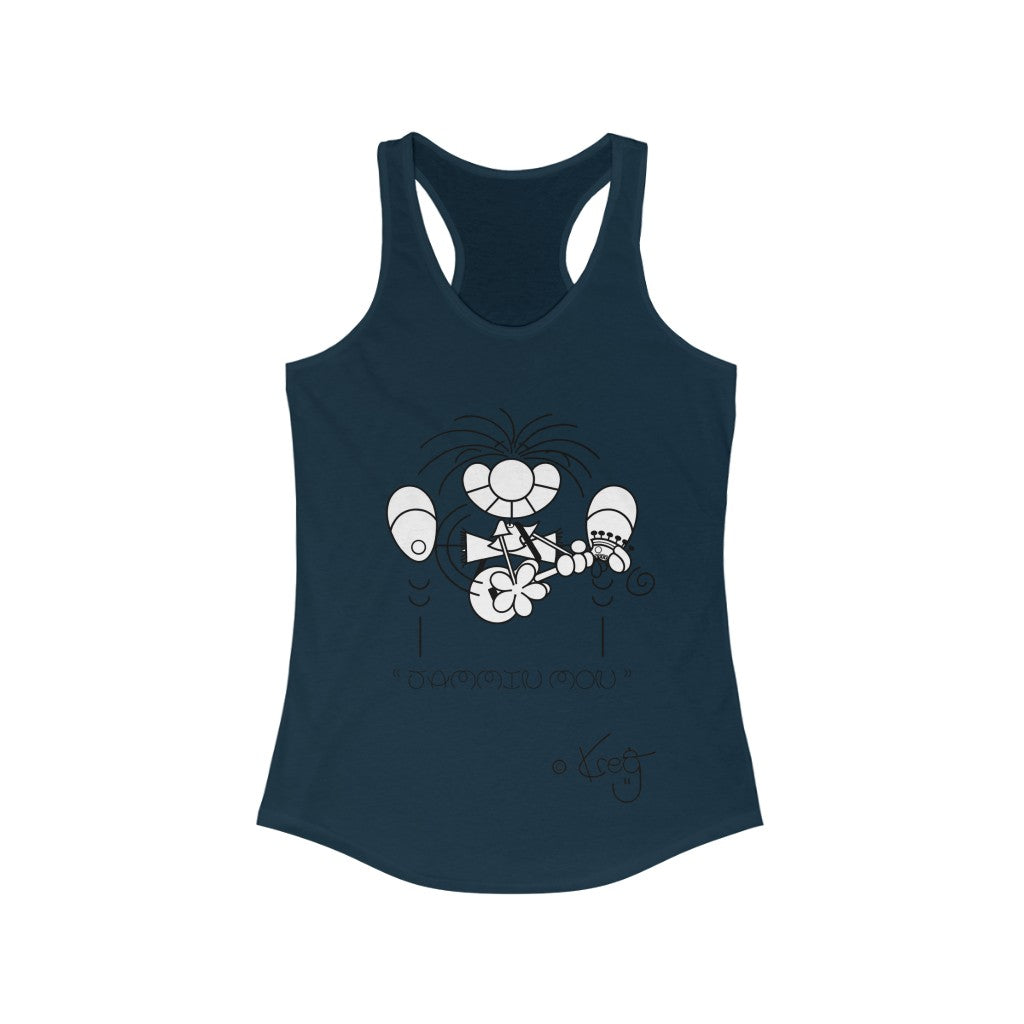 Guitar Mon Jammin,Women's Ideal Racerback Tank