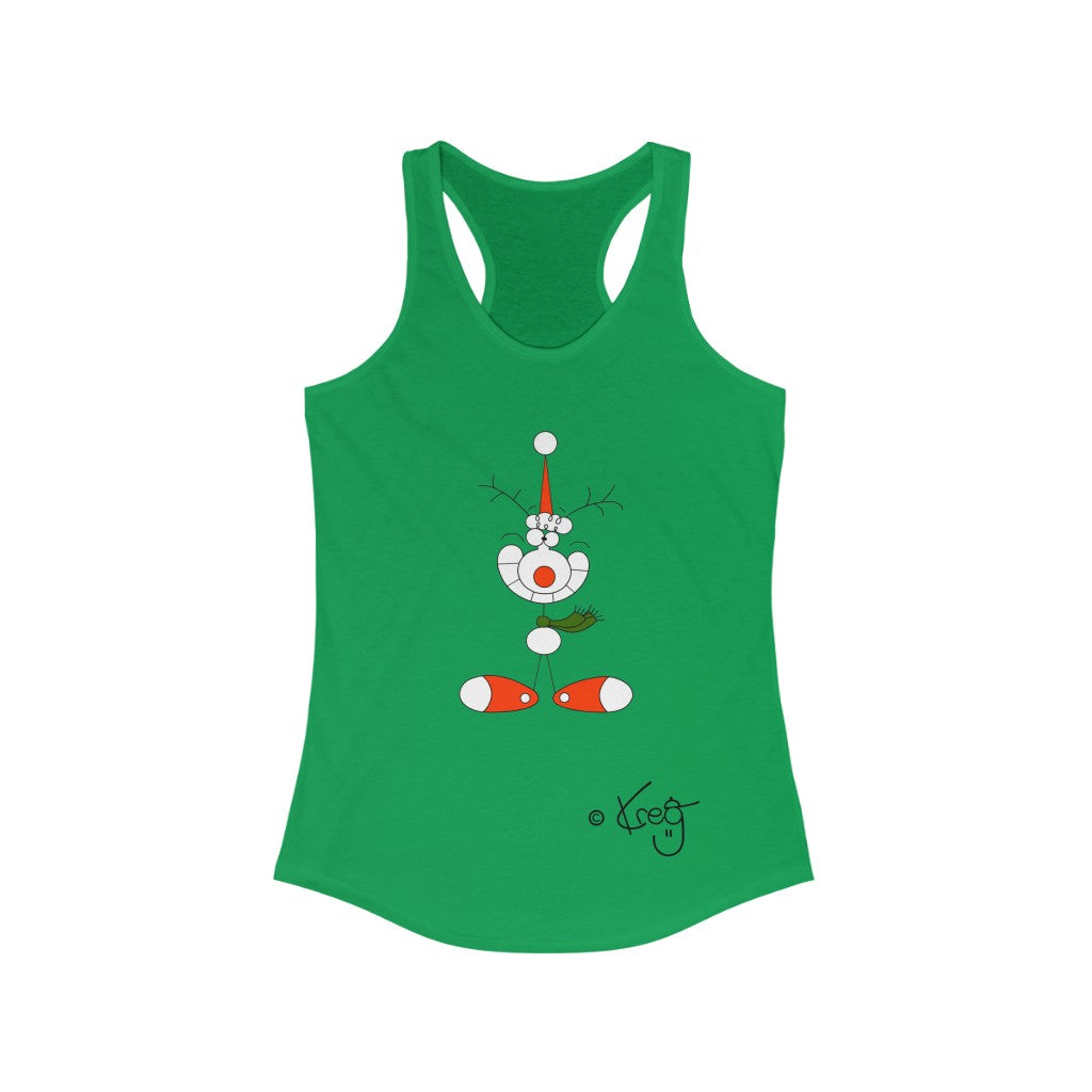 Smile Reindeer,Women's Ideal Racerback Tank