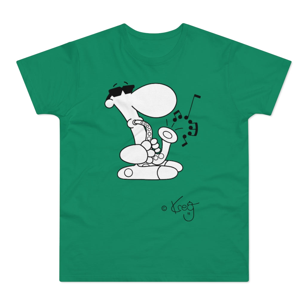 Sax Dude,Single Jersey Men's T-shirt