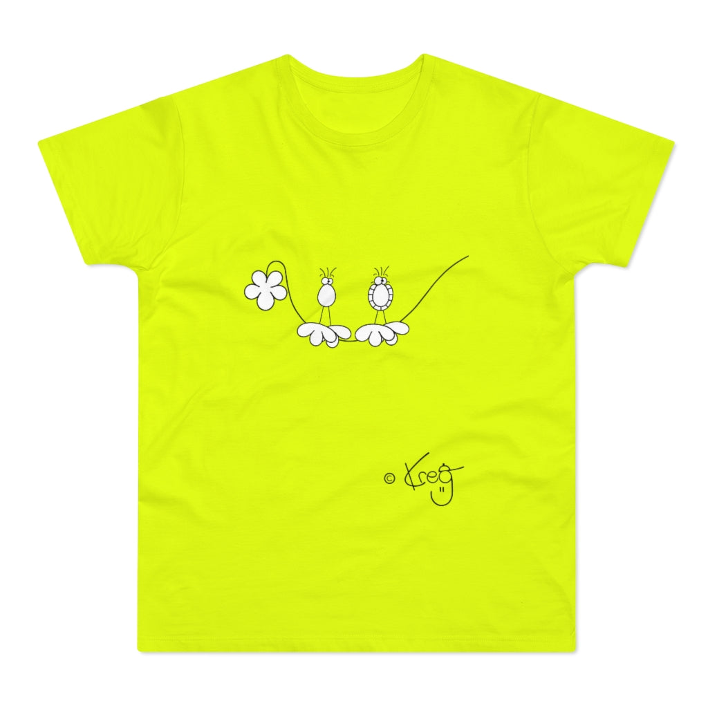 Silly Birdz,Single Jersey Men's T-shirt