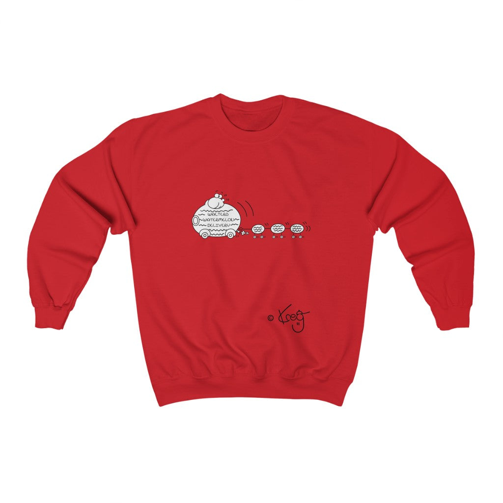 Walter's Watermelon Delivery,Unisex Heavy Blend™ Crewneck Sweatshirt