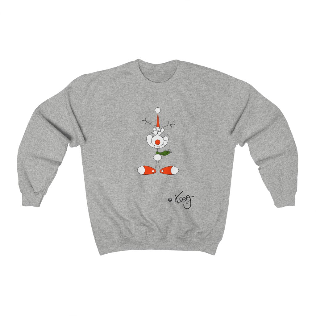 Smile Reindeer,Unisex Heavy Blend™ Crewneck Sweatshirt