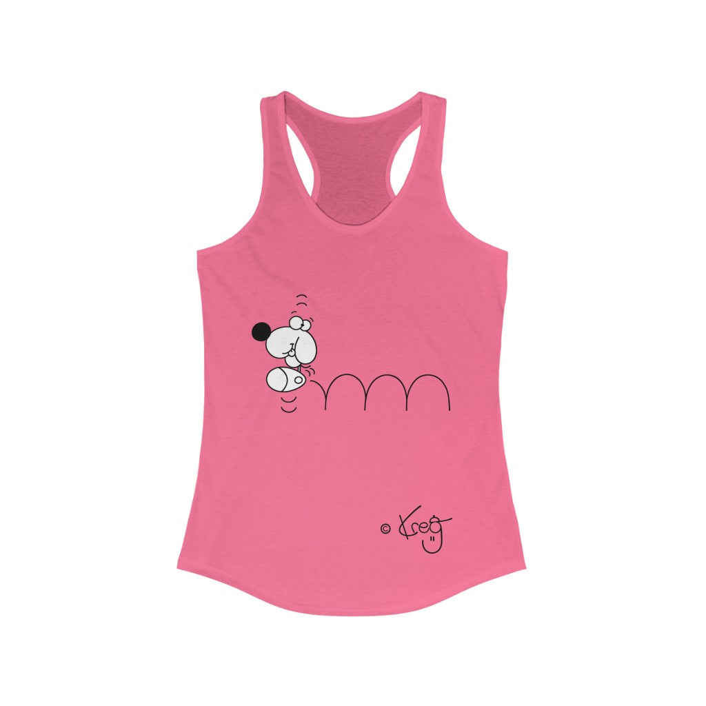 Bouncing Doggy,Women's Ideal Racerback Tank