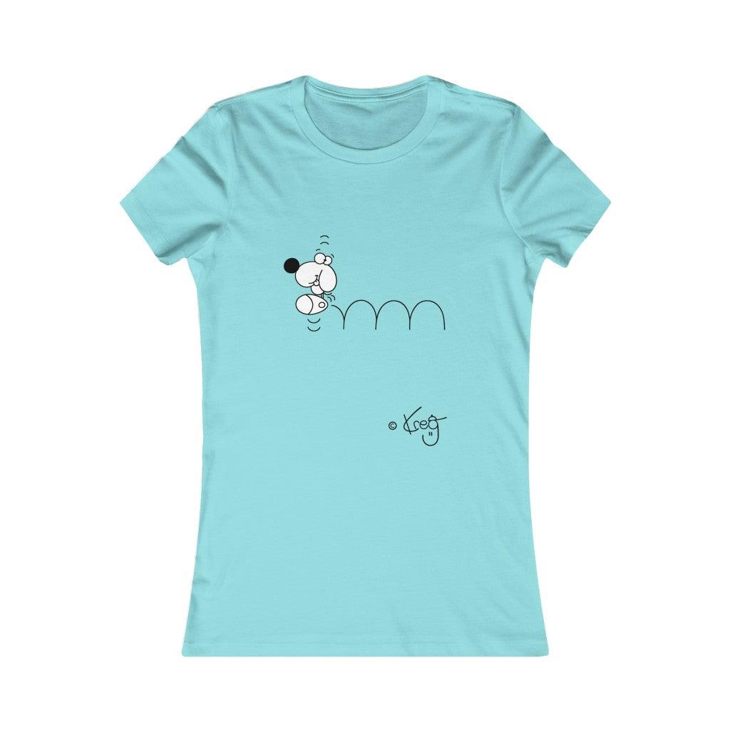 Bouncing Doggy,Women's Favorite Tee