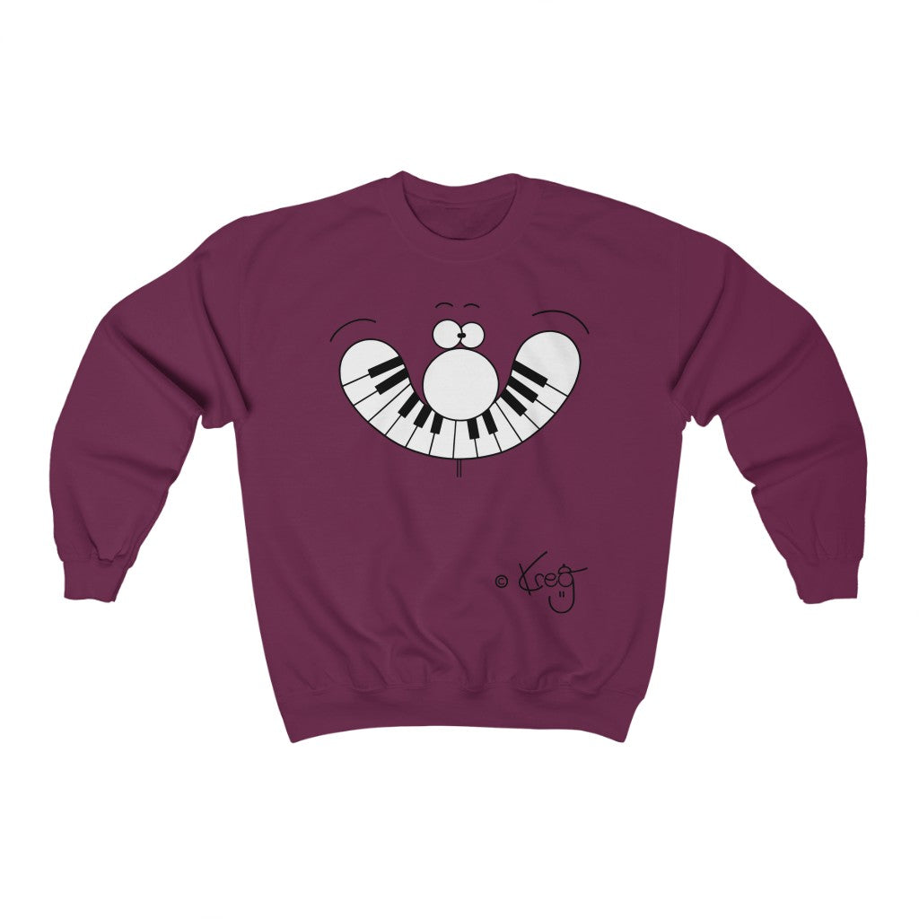 Smile Piano,Unisex Heavy Blend™ Crewneck Sweatshirt