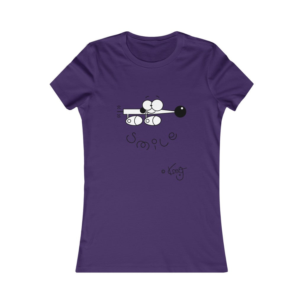 Wiener Dog Smile,Women's Favorite Tee